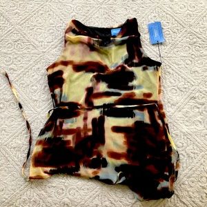 Flowing asymmetrical Vera Wang blouse